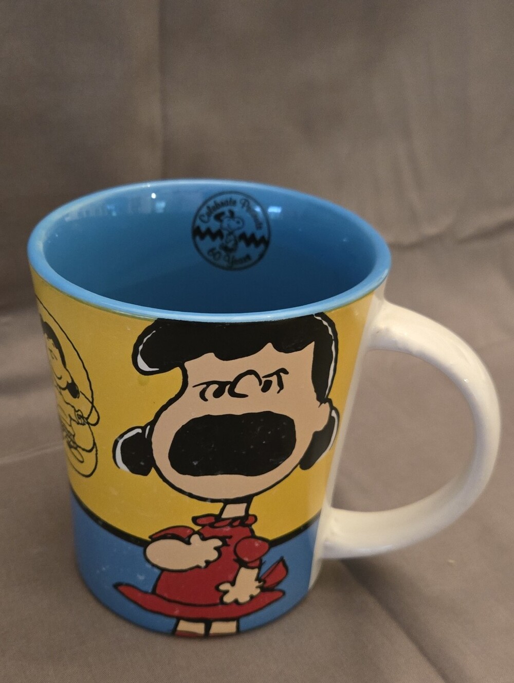 This is a Gibson Overseas Peanuts "Lucy" character mug. Evolution Of Lucy
